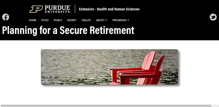 Planning for a Secure Retirement by Purdue University